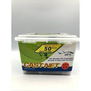Ahi CN56 6 Ft 3/8" Steel Cast Net Ube Chip Monofilament Netting